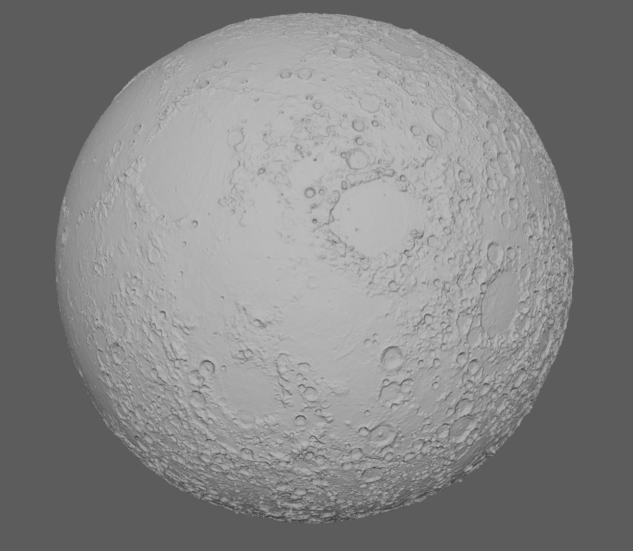 Printable Moon Terrain Geometry 3D Model - TurboSquid 1346032