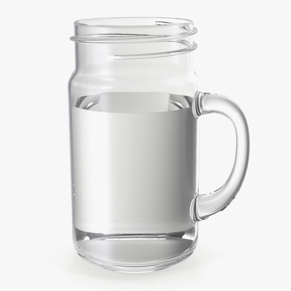 Mason Jar With Handle Full 3D model