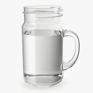 Mason Jar With Handle Full