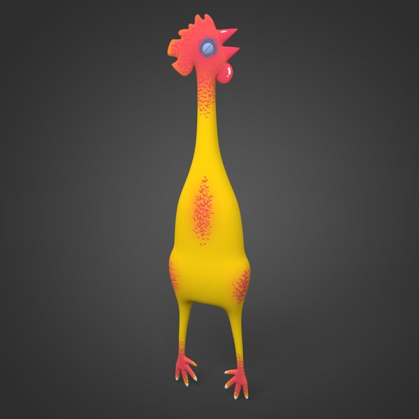 Brinquedo de galinha de borracha gritando Modelo 3D - TurboSquid 2071072