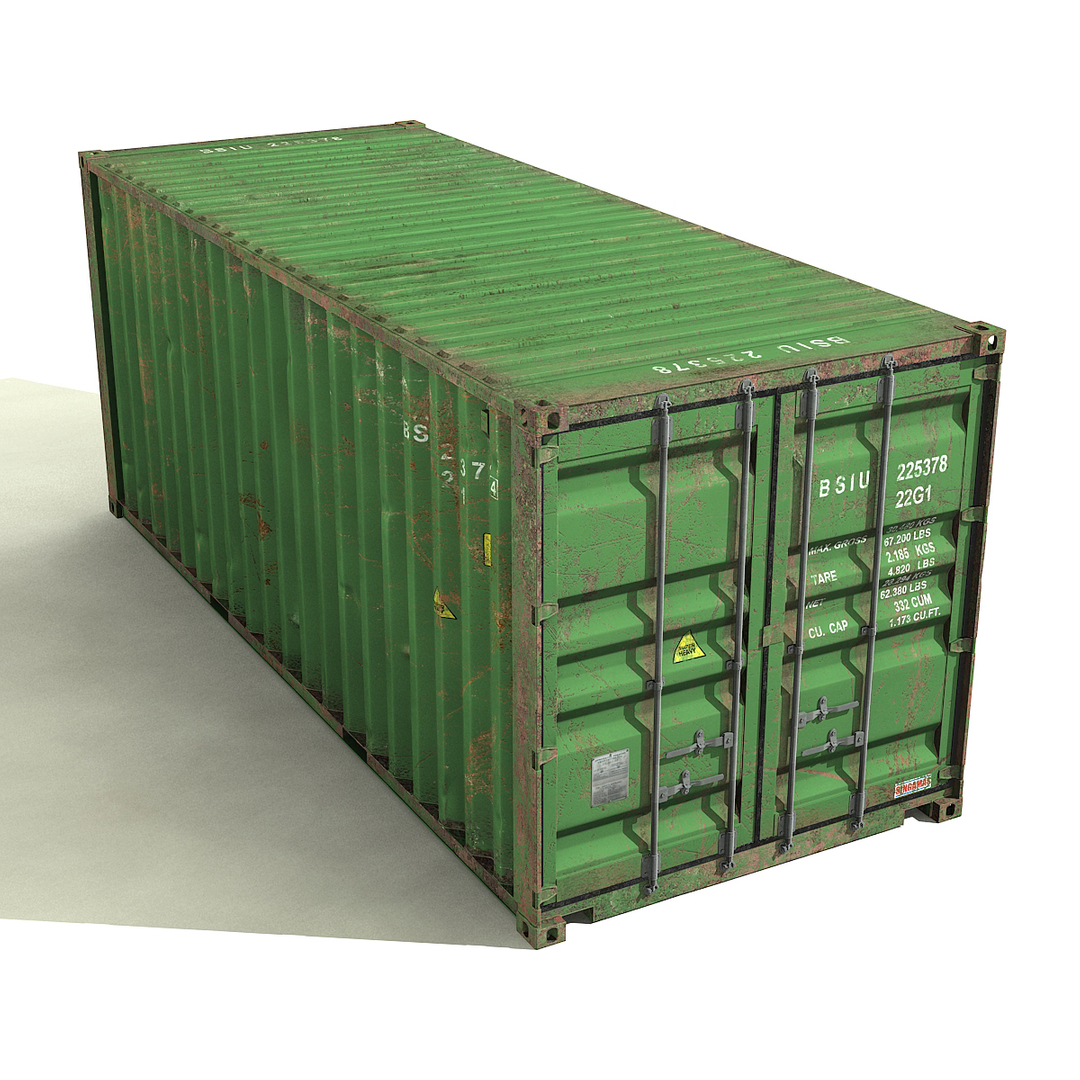c4d ruined container 20 ft