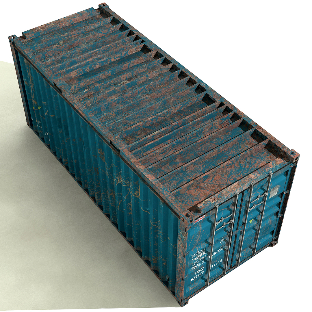 c4d ruined container 20 ft