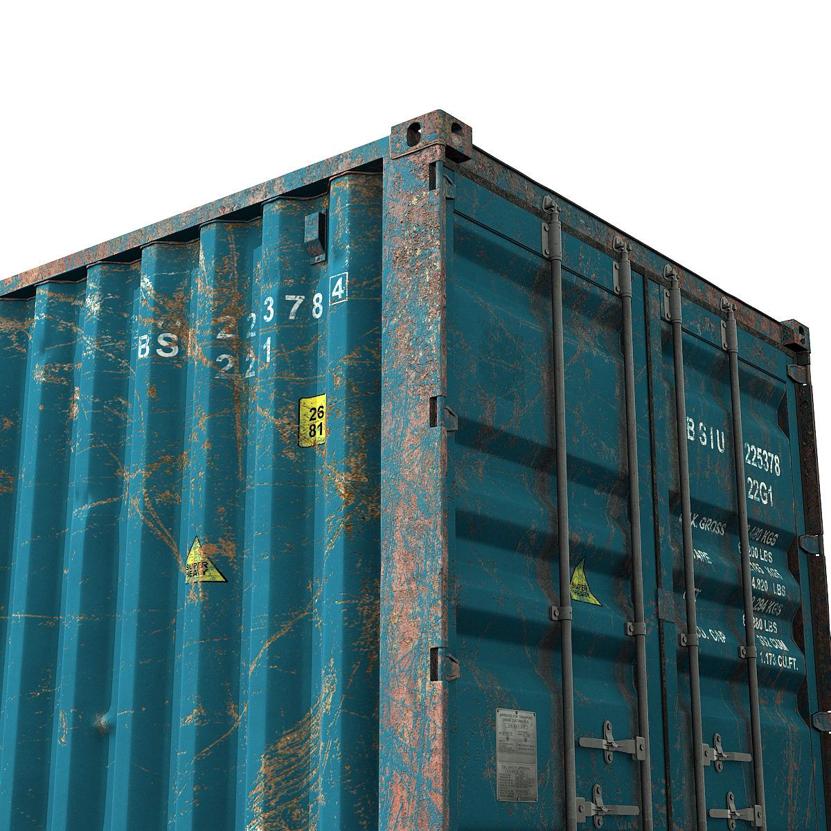 c4d ruined container 20 ft