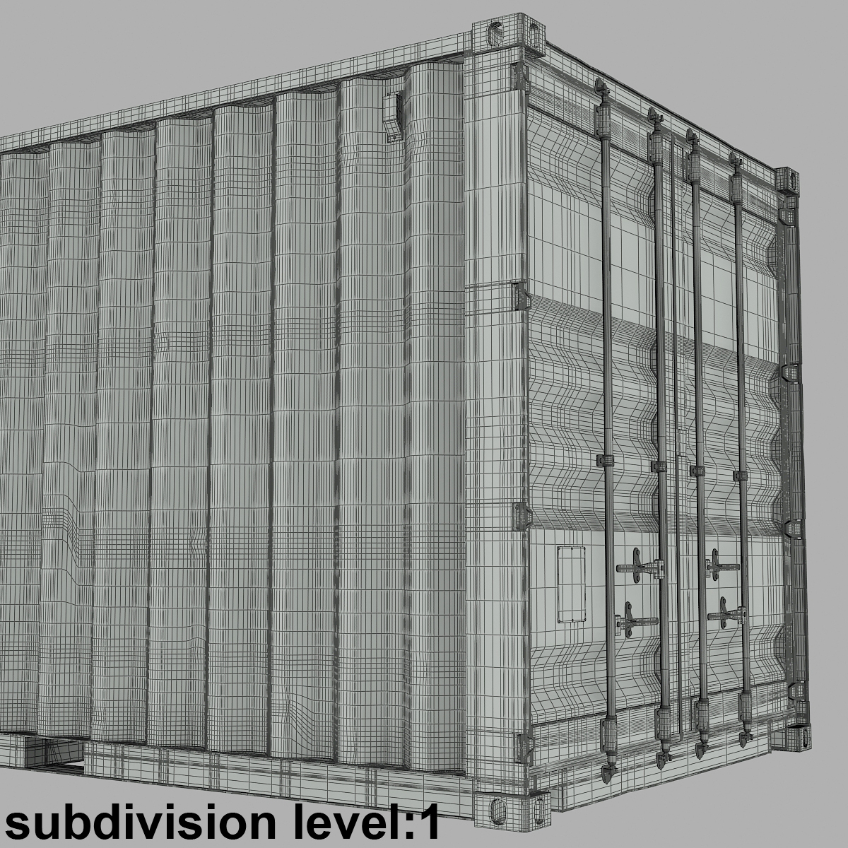 c4d ruined container 20 ft