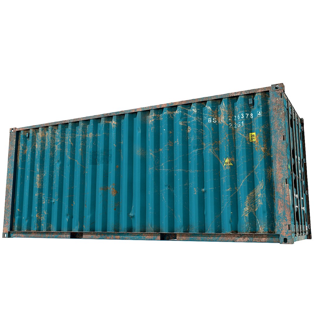 c4d ruined container 20 ft