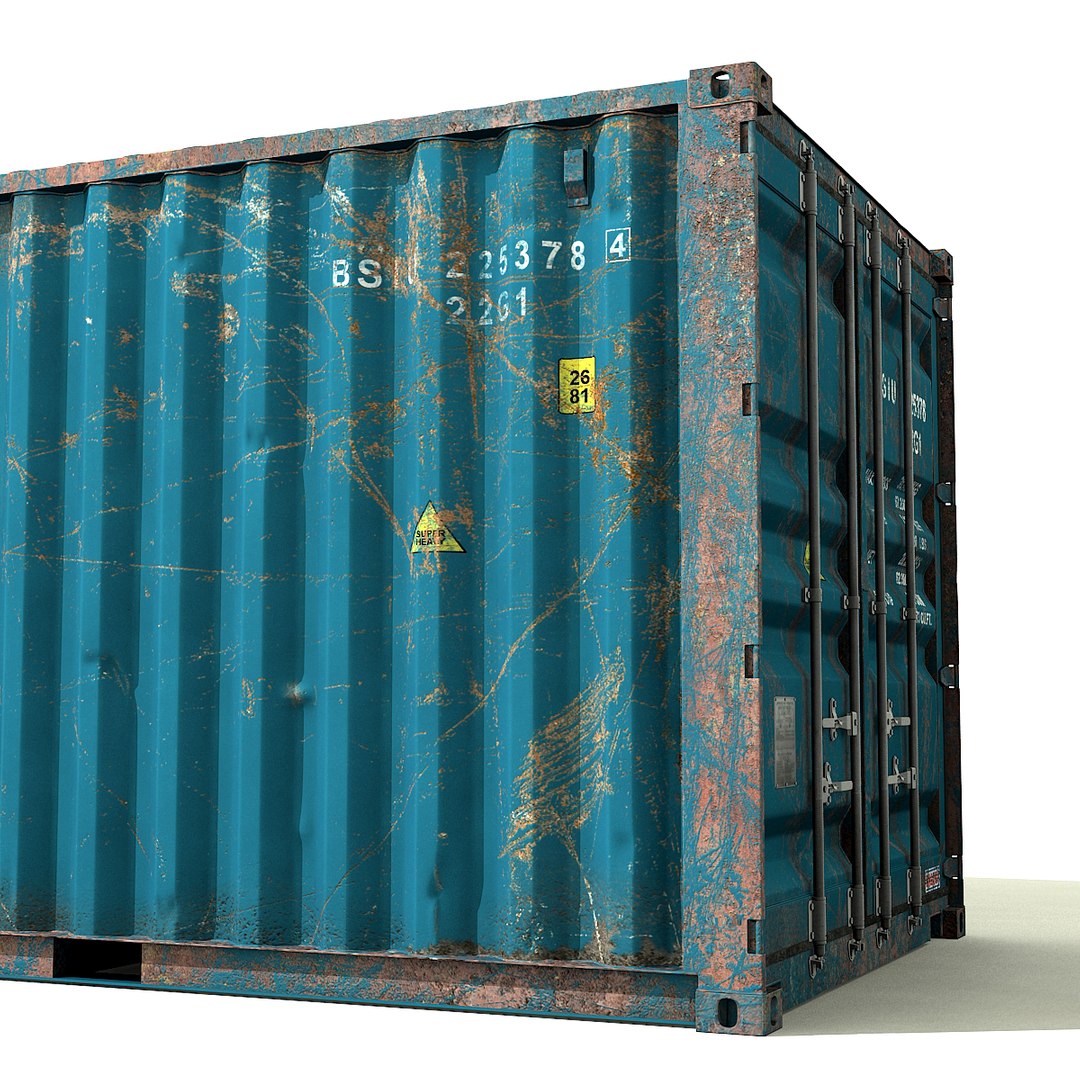 c4d ruined container 20 ft