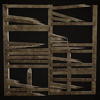 Wooden Planks and Beams Gameready Lowpoly set