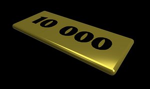 Token 10000 points 3D