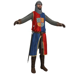 3d model medieval knight