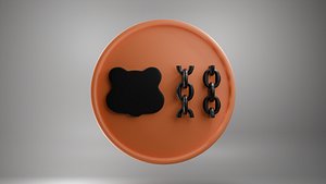 Berachain coin 3D model