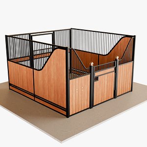 Horse stall 2 3D model