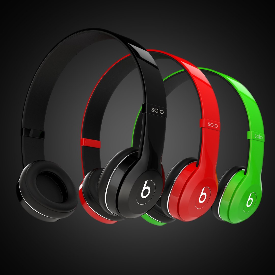 3d Model Beats Head Phones