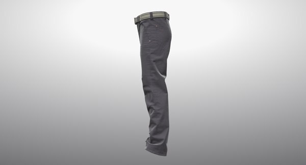 Realistic gray cargo pants 3D - TurboSquid 1268913