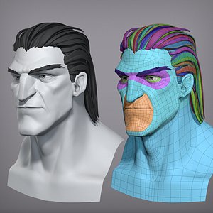 Cartoon male character Vito base mesh