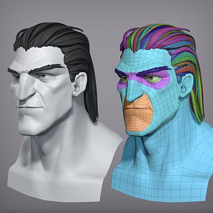 Cartoon male character Vito base mesh