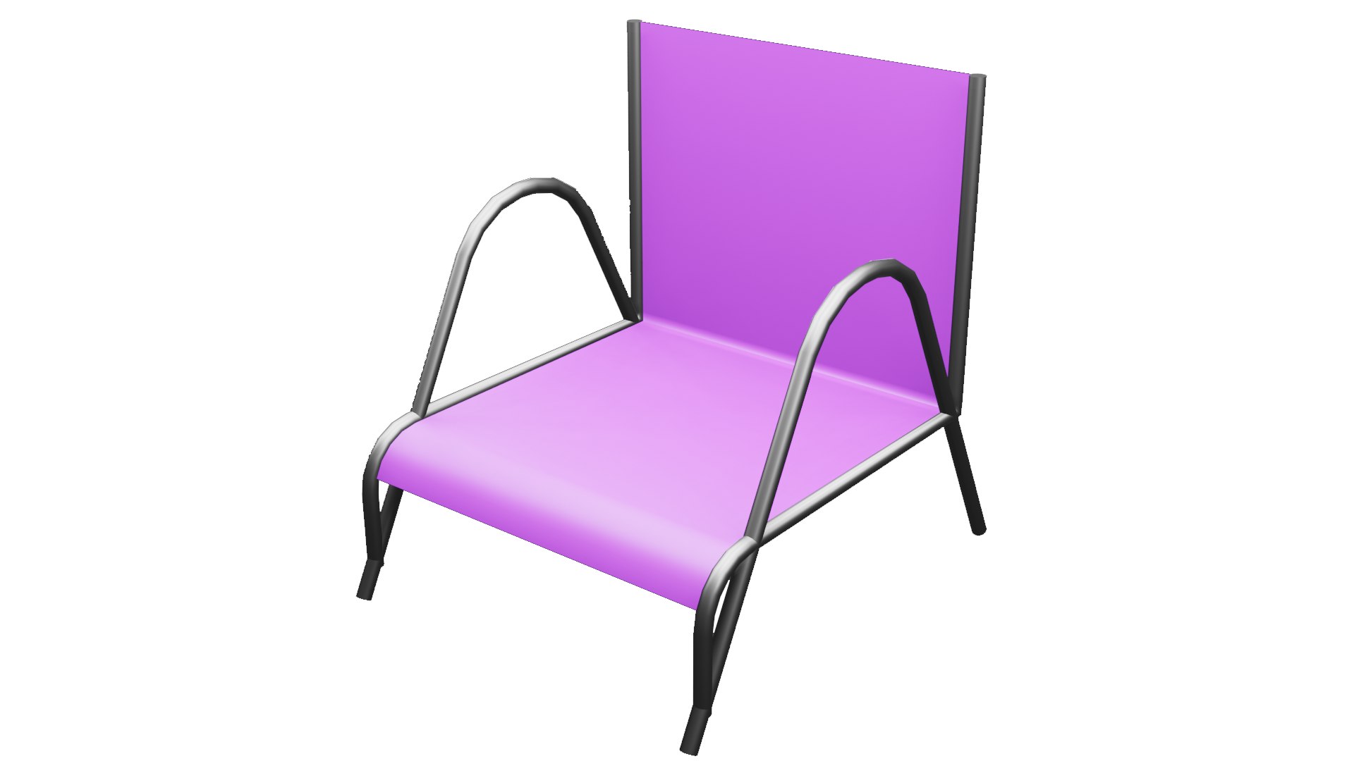 3D Purple Chair - TurboSquid 2327665