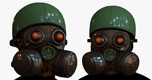 gas mask 3D model