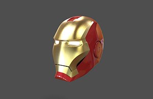 iron man helmet 3D model