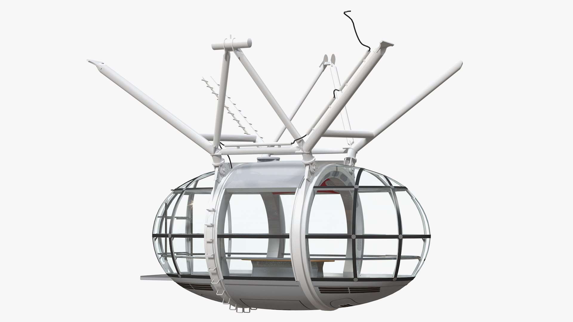 Millennium Wheel Passenger Capsule 3D model preview