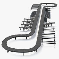 Cross Belt Sorter Rigged