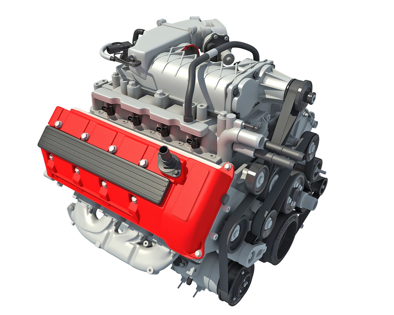 3D cutaway v8 engine - TurboSquid 1330943