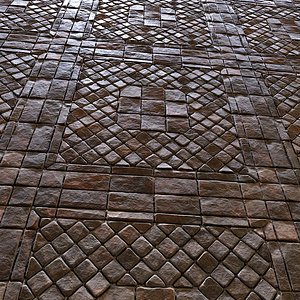 Tileable Floor 4x4m  Game Ready 3D model