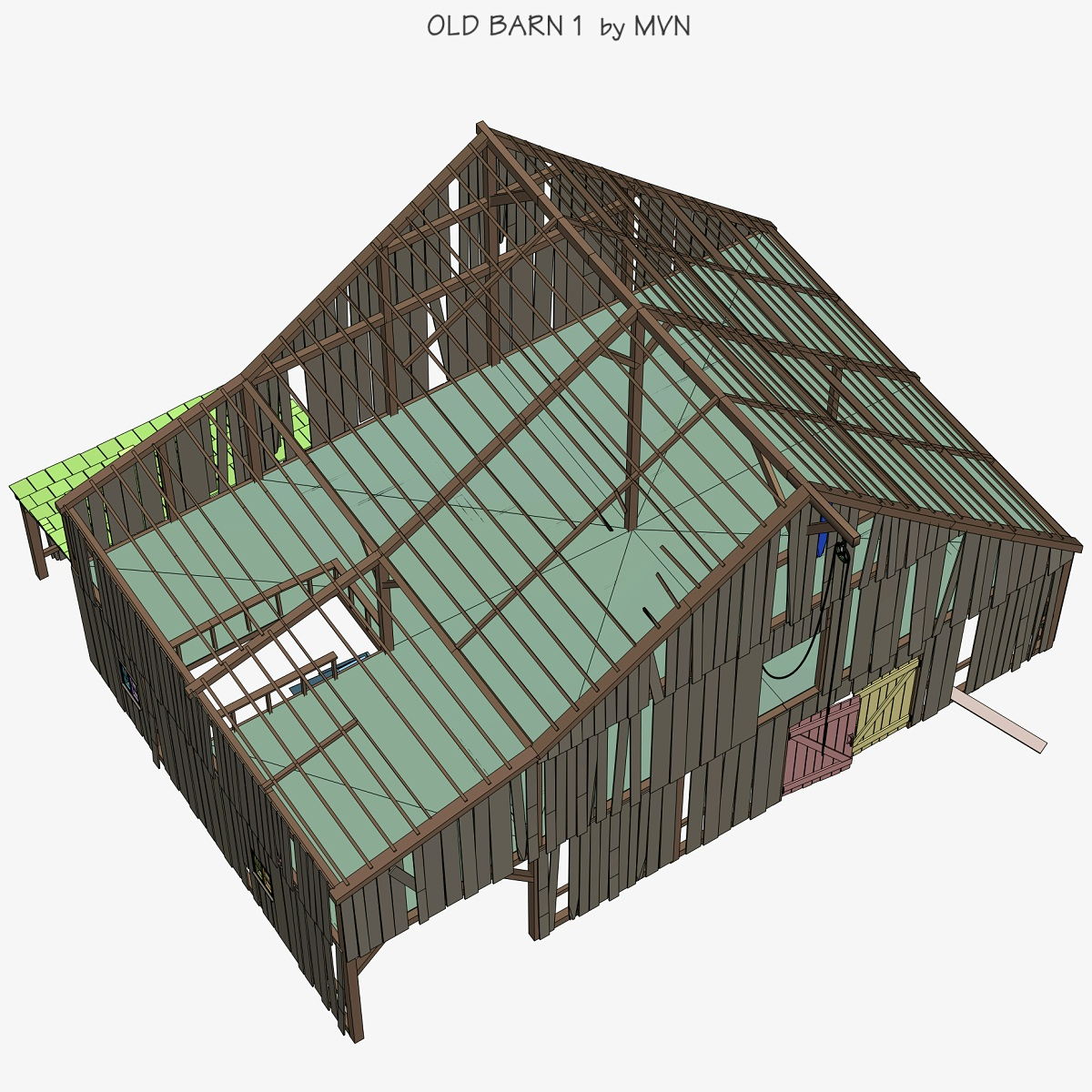 Old Barn 3d Model