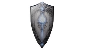 Fantasy Magic Shield Low Poly RPG Game Asset