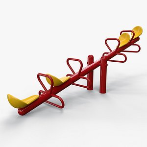 PBR Modular Outdoor See Saw Playground B 3D model