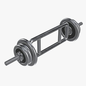 weight bar triceps 3D model