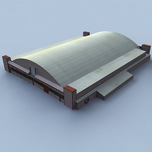 aircraft hangar roswell 3d 3ds