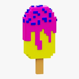 3D Voxel Ice Cream