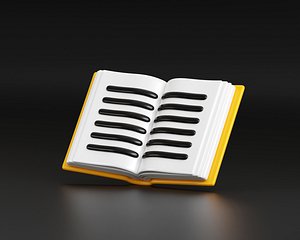 Open Book 3d model model
