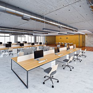 3D Office interior 07 model