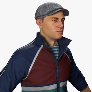 Russian Hooligan Slava Low Poly
