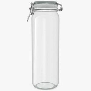 Clear Glass Spaghetti Jar