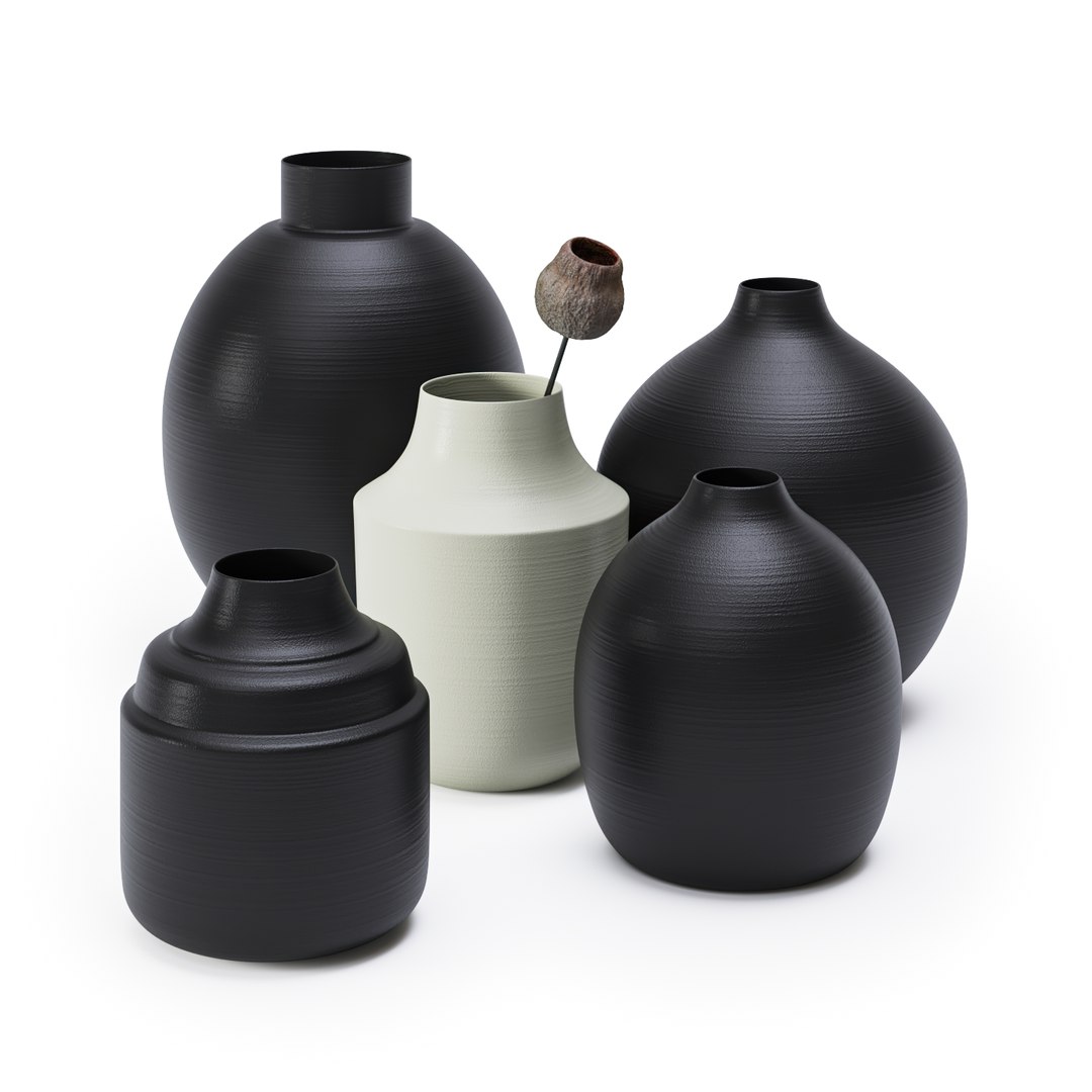 3D set vases - TurboSquid 1498306