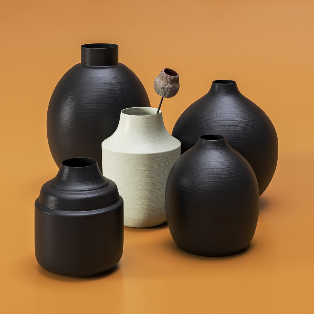 3D set vases - TurboSquid 1498306