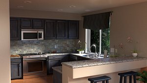3d downstairs kitchen