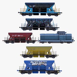Hopper wagons and train PBR