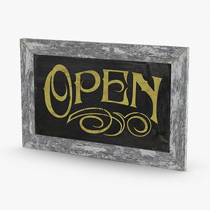 vintage-open-sign 3D model