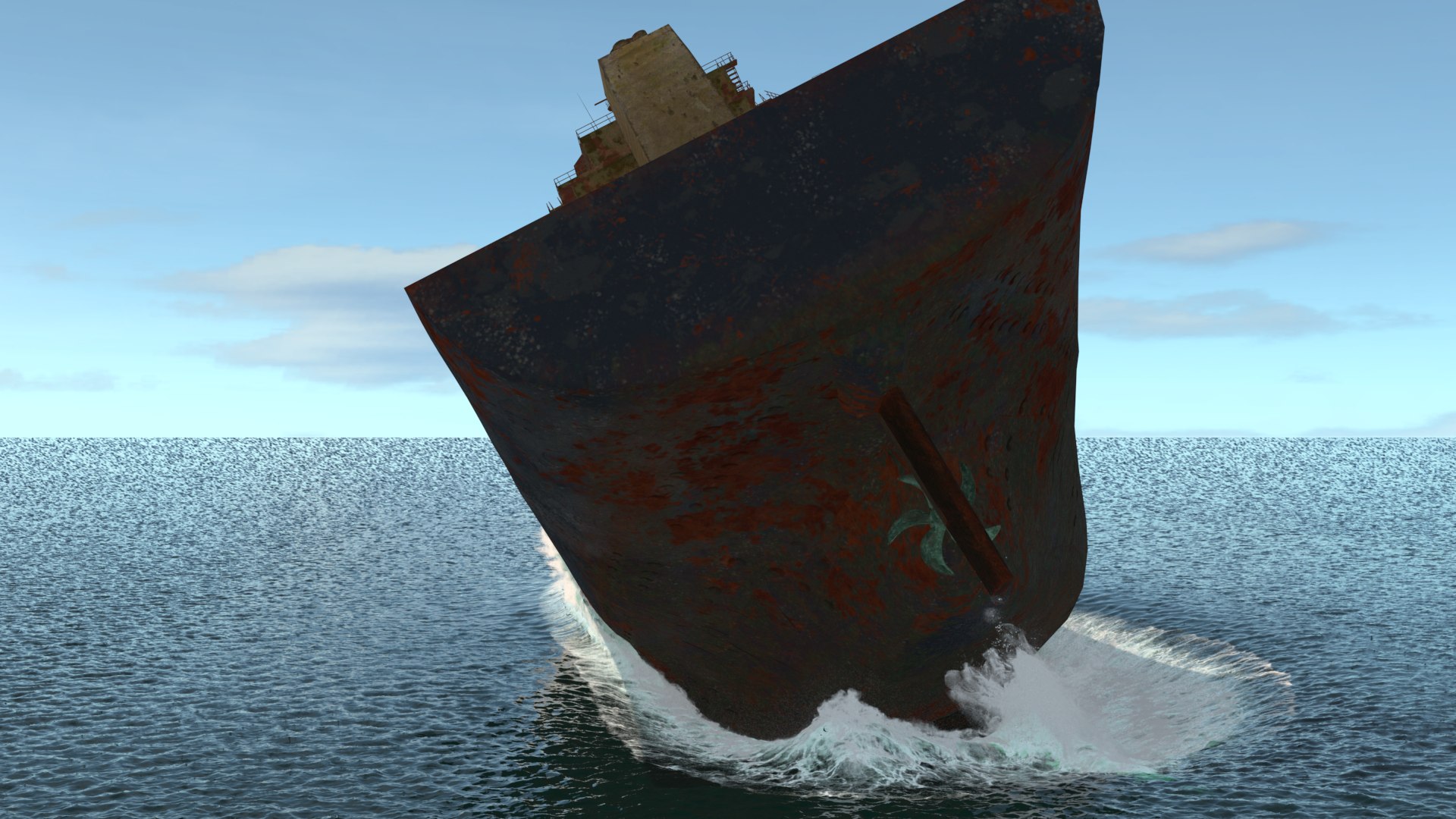 Bulk Carrier Wreck Dynamic Simulation 3D - TurboSquid 2276629