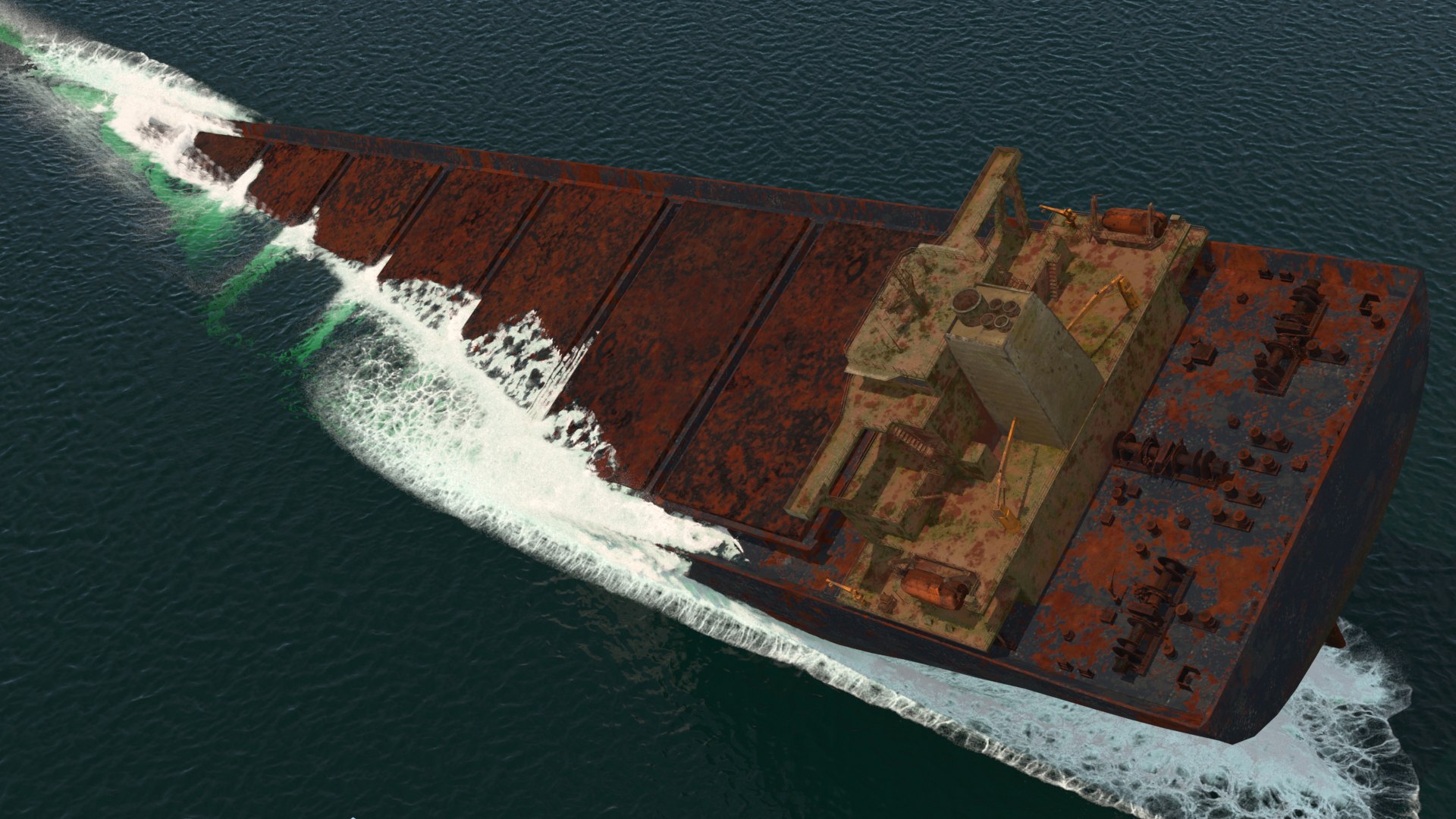 Bulk Carrier Wreck Dynamic Simulation 3D - TurboSquid 2276629