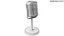 Three Retro Microphones