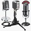 Three Retro Microphones