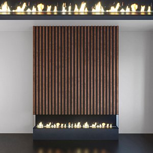 3D wall panel set 125