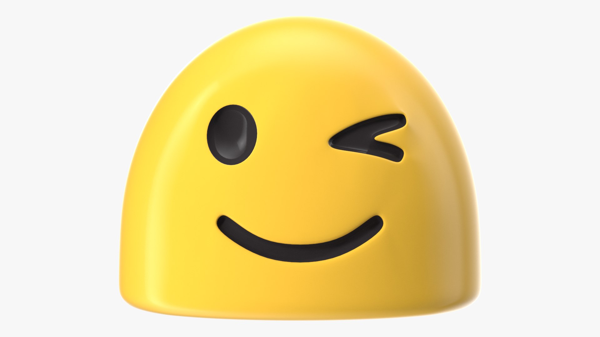 3D Winking Face Android Emoji - TurboSquid 1823747