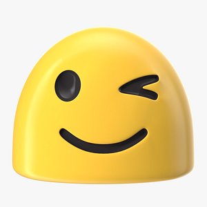3D Winking Face Android Emoji