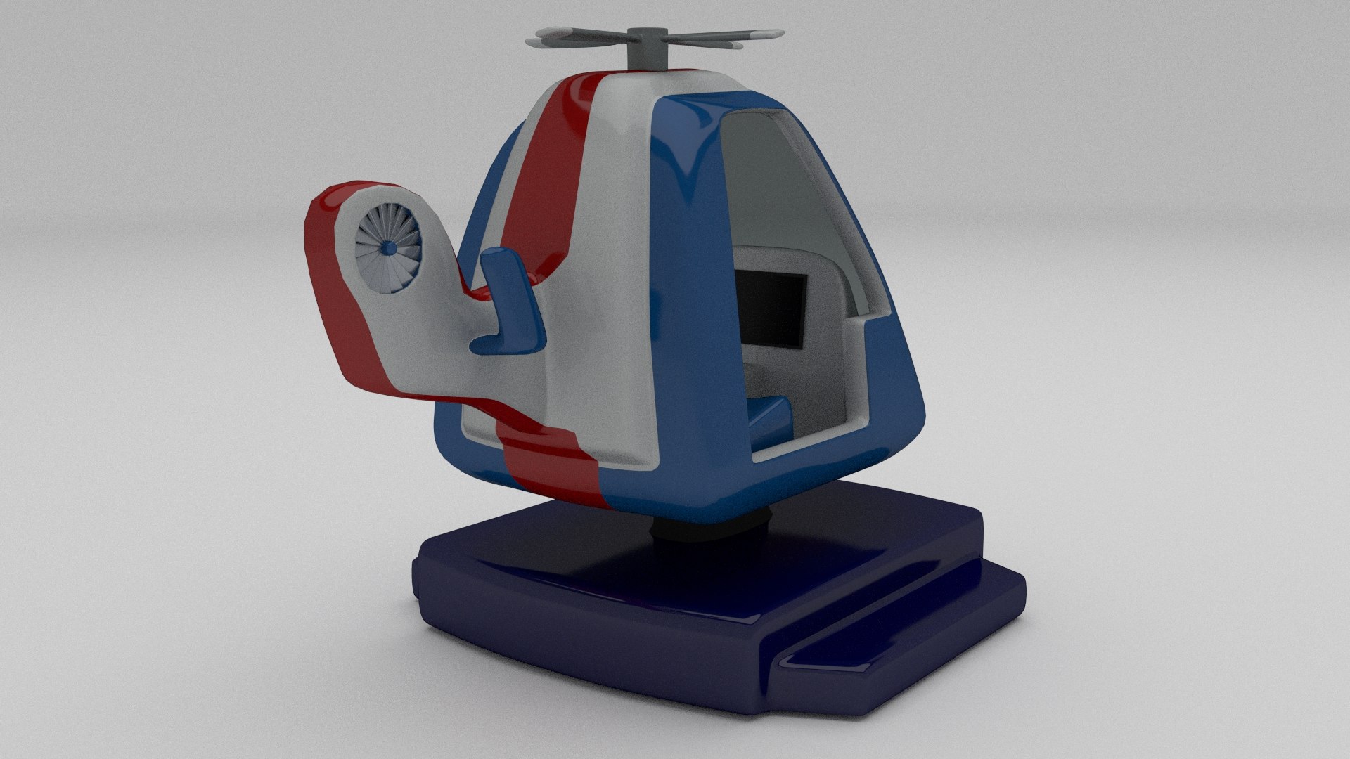 3d Model Police Kiddie Ride