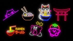 3D Japan Neon signs